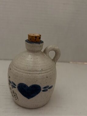 Speckled Ceramic Mini Jug with Blue Heart Accent